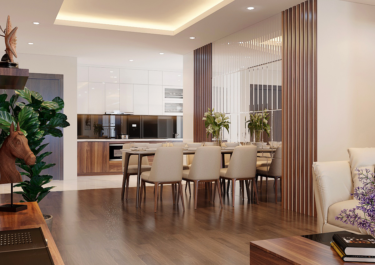 Thiết kế nội thất căn hộ 2 phòng ngủ chung cư Antonia Phú Mỹ Hưng đơn giản, hiện đại