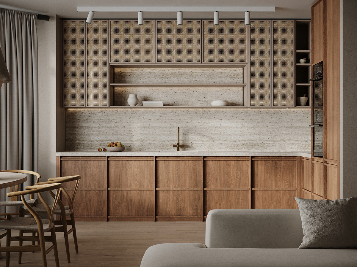 Cần chú trọng đến tính tương phản khi phối màu nội thất gỗ cho không gian sống